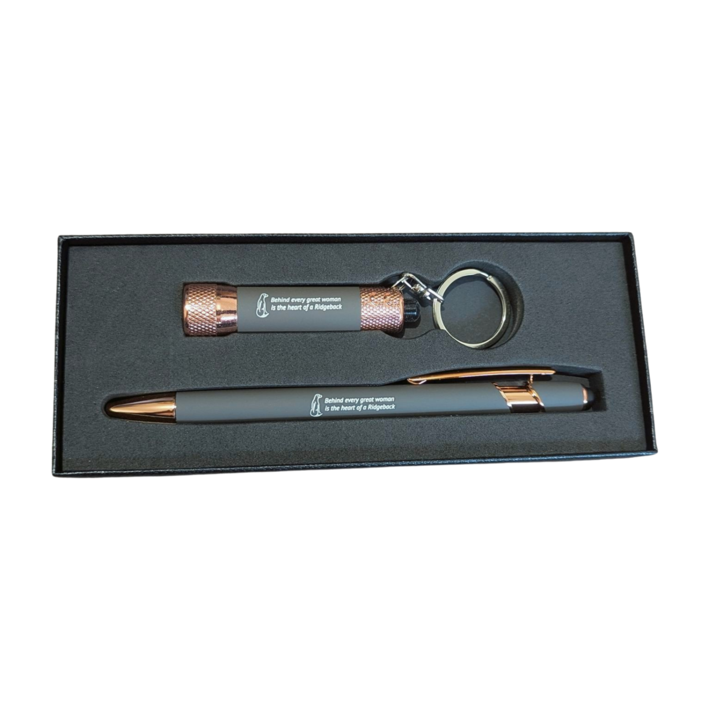 Pen Gift Set – Behind every great woman is the heart of a Ridgeback